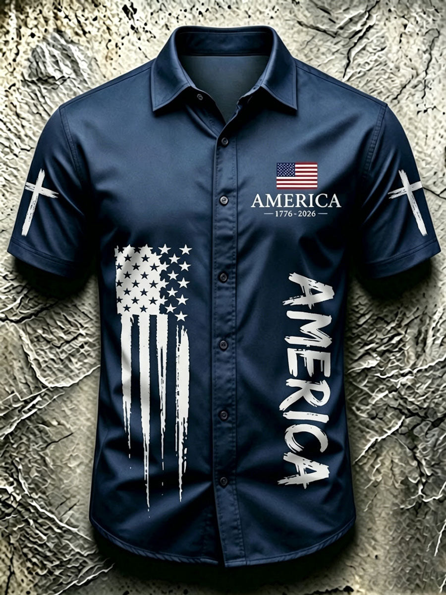 American Independence Day Men's Casual Shirt