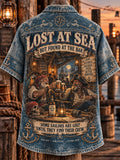 Men’s Vintage Old Salt Pirate Short Sleeve Shirt