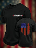 Men'S Casual Independent Flag Commemorative T-Shirt