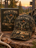 Vintage Hunting Culture Print Baseball Cap