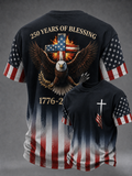 Men's 250th Anniversary Print Crew Neck T-Shirt