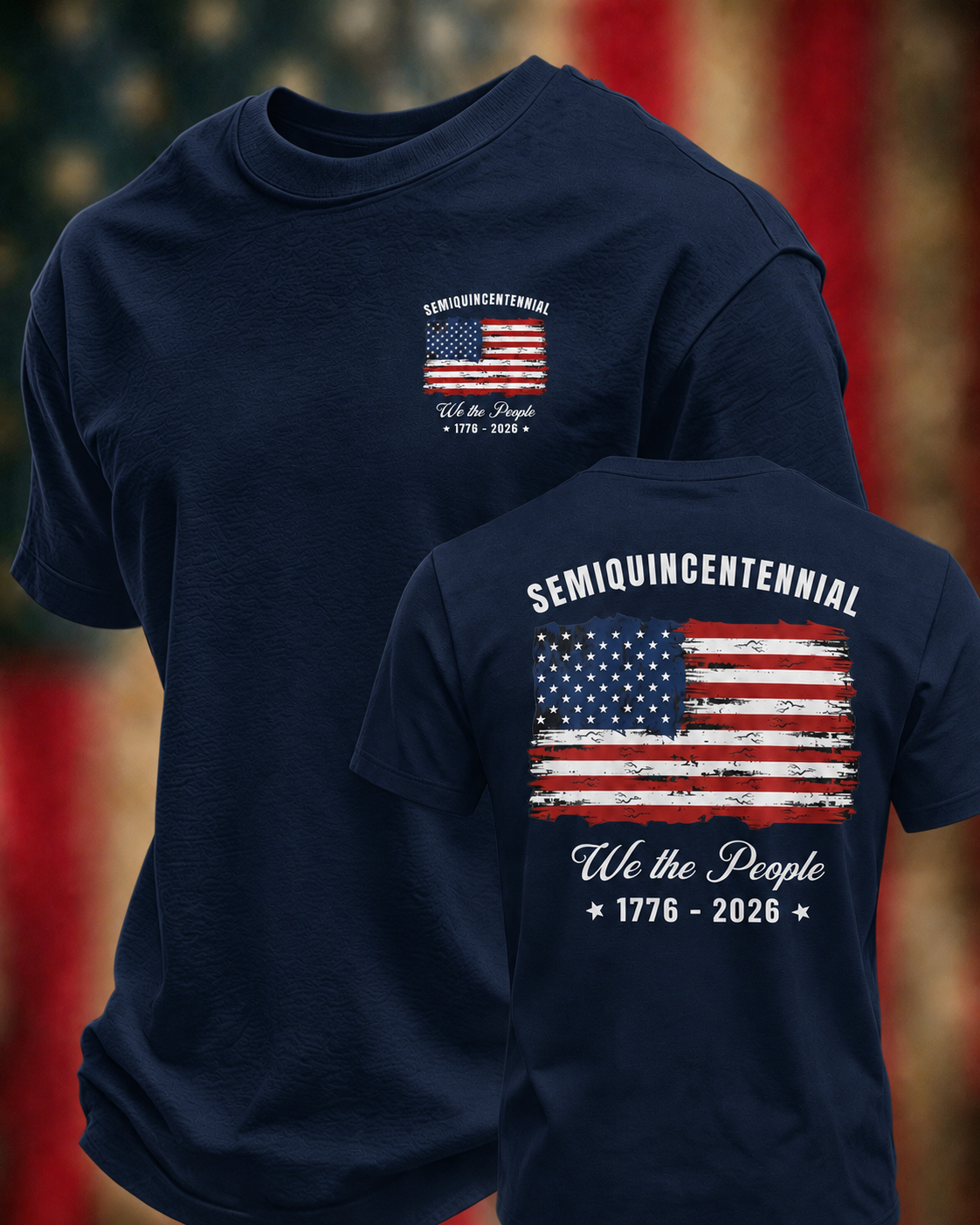 Men'S Casual 250Th Anniversary Commemorative Printed T-Shirt For The Founding Of The United States