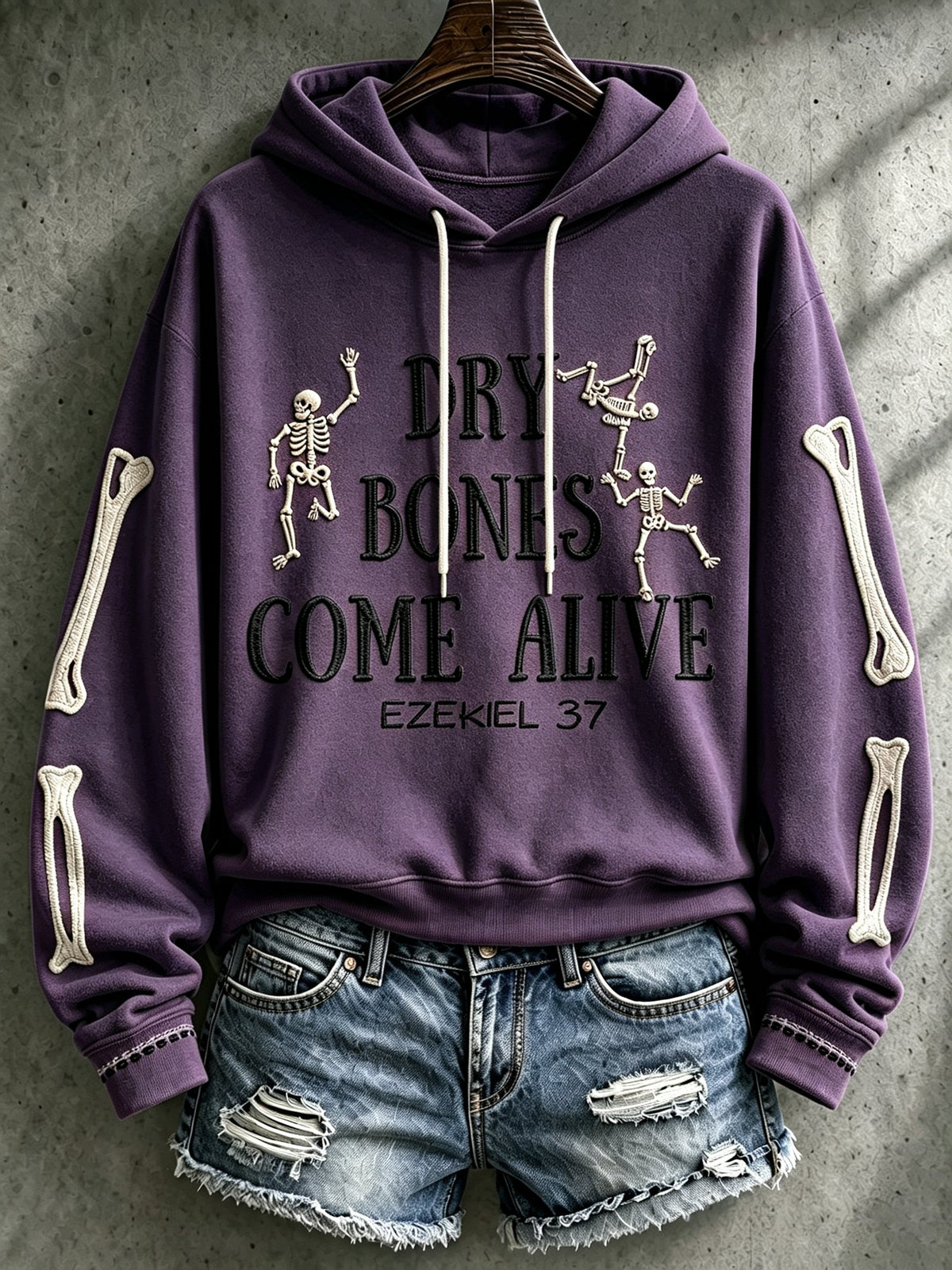 Women's Casual Printed Hooded Sweatshirt