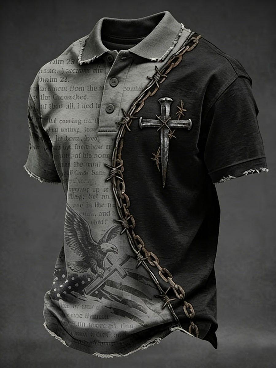 Men'S Faith Printed POLO Shirt