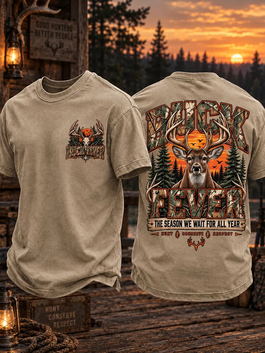 Men’s Retro Hunting Season Printed T-Shirt