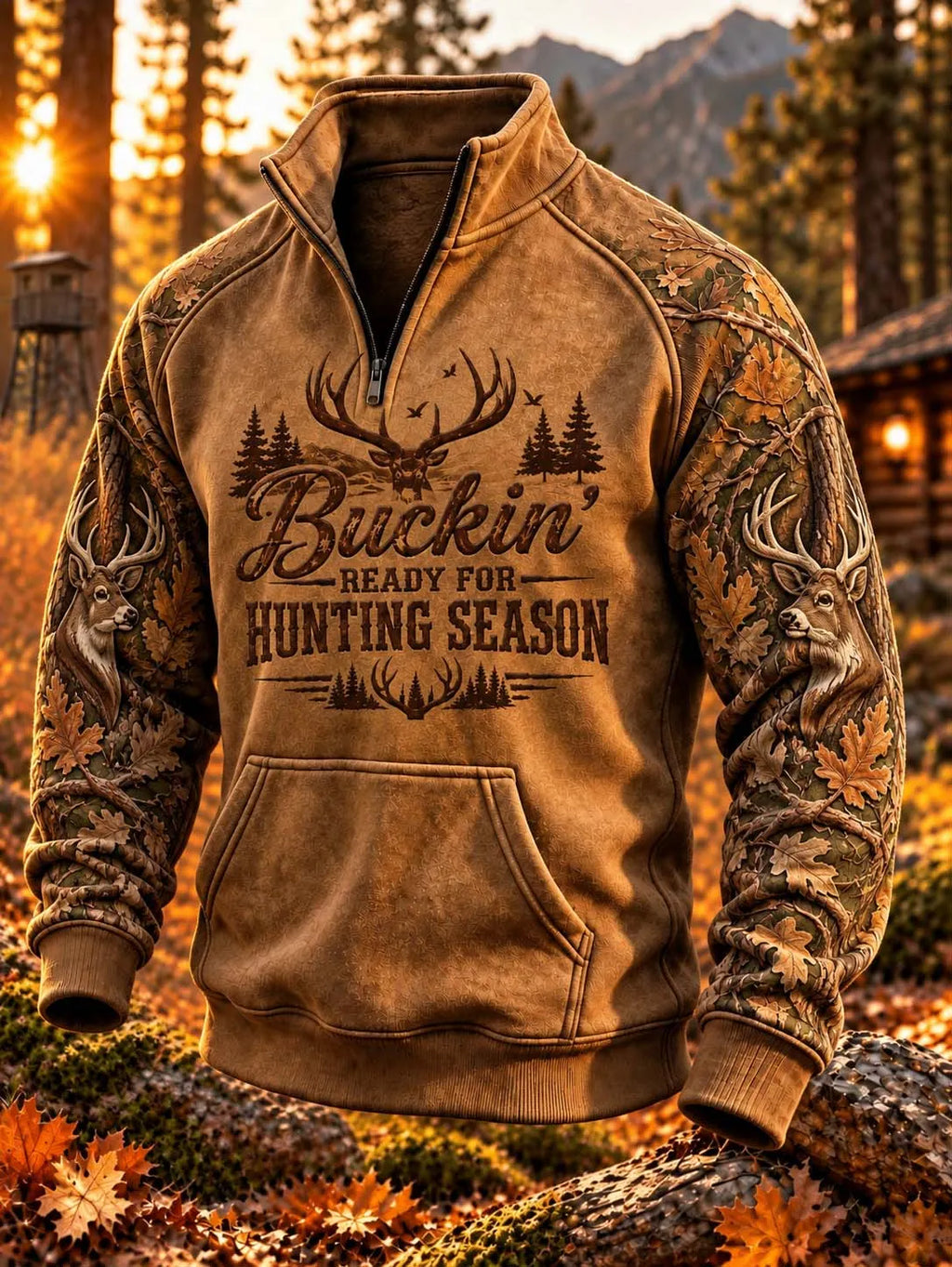 🎯 Buckin' Ready For Hunting Season Sweatshirt