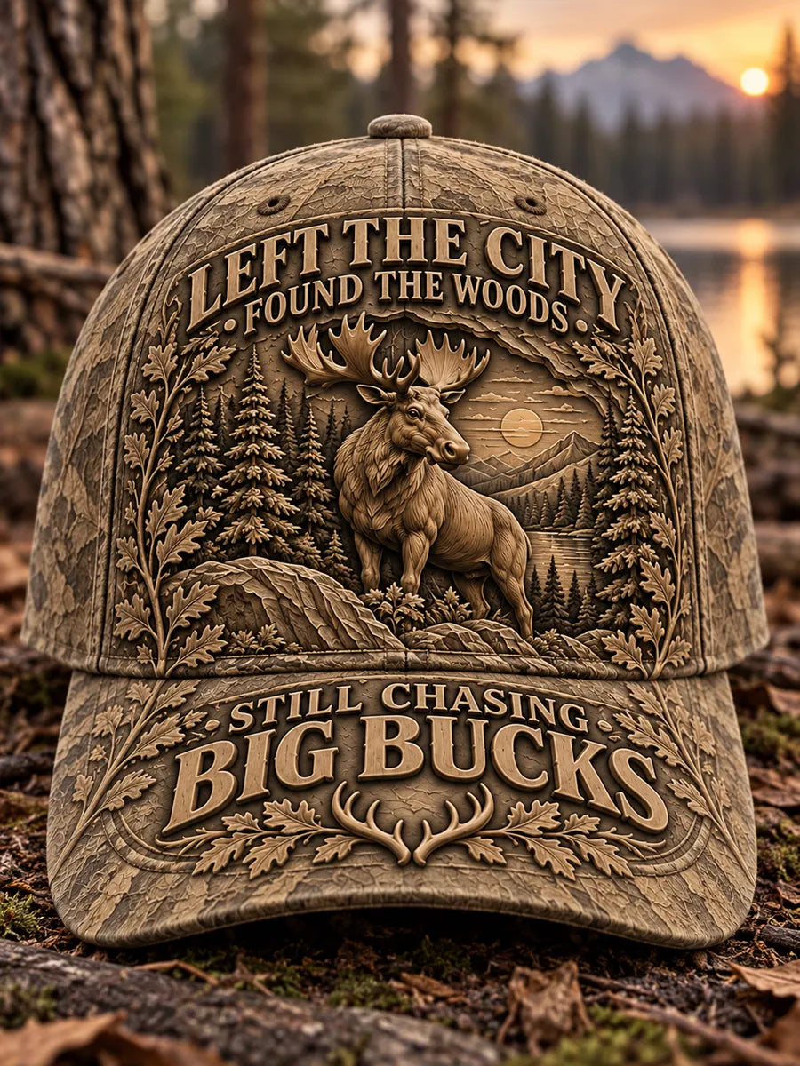 Retro Hunting Season Art Printed Baseball Cap