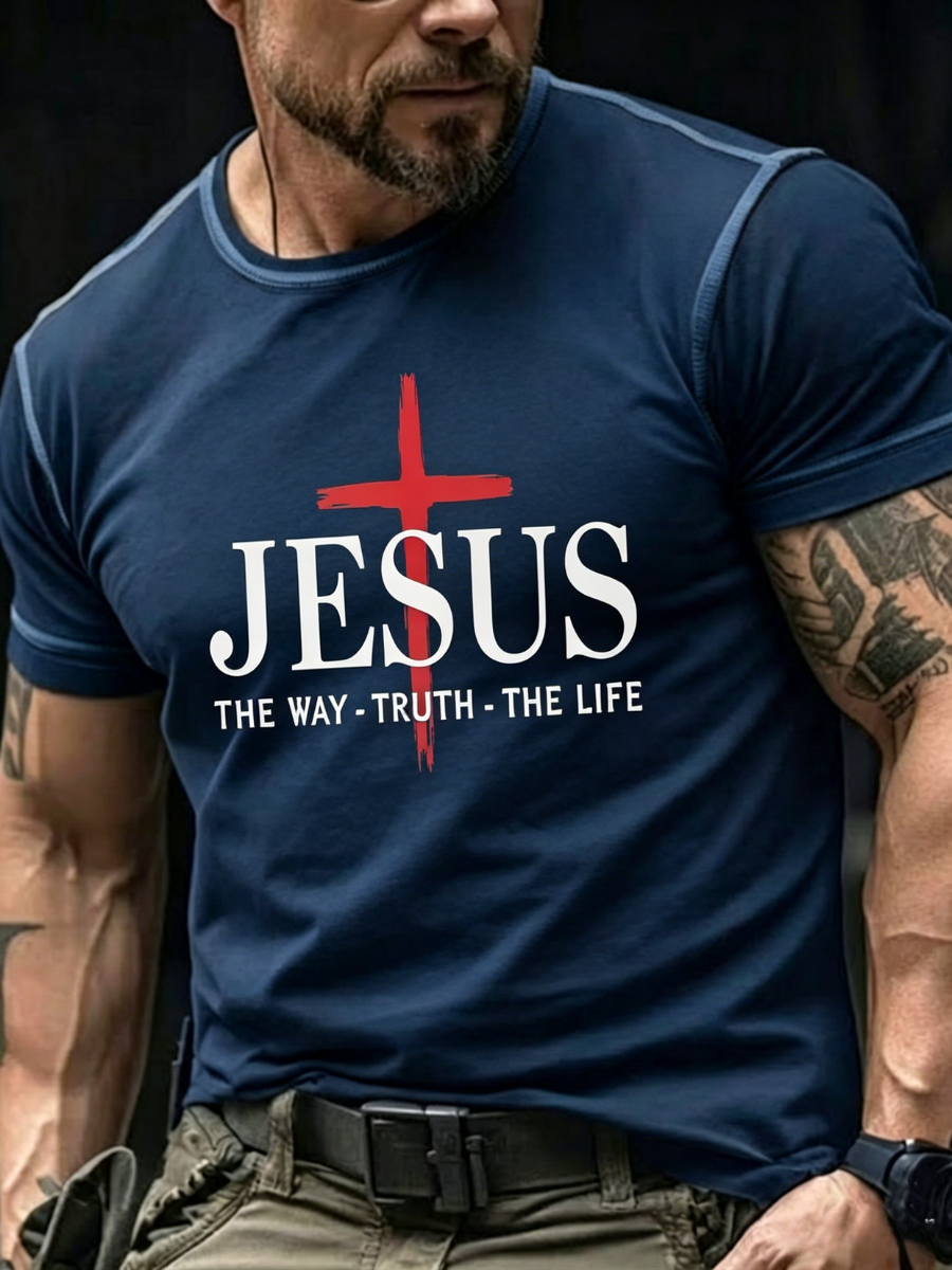 Men's Faith Print Short Sleeve T-Shirt