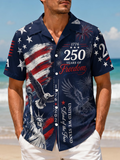 USA 250Th Anniversary Mens Hawaiian Shirt