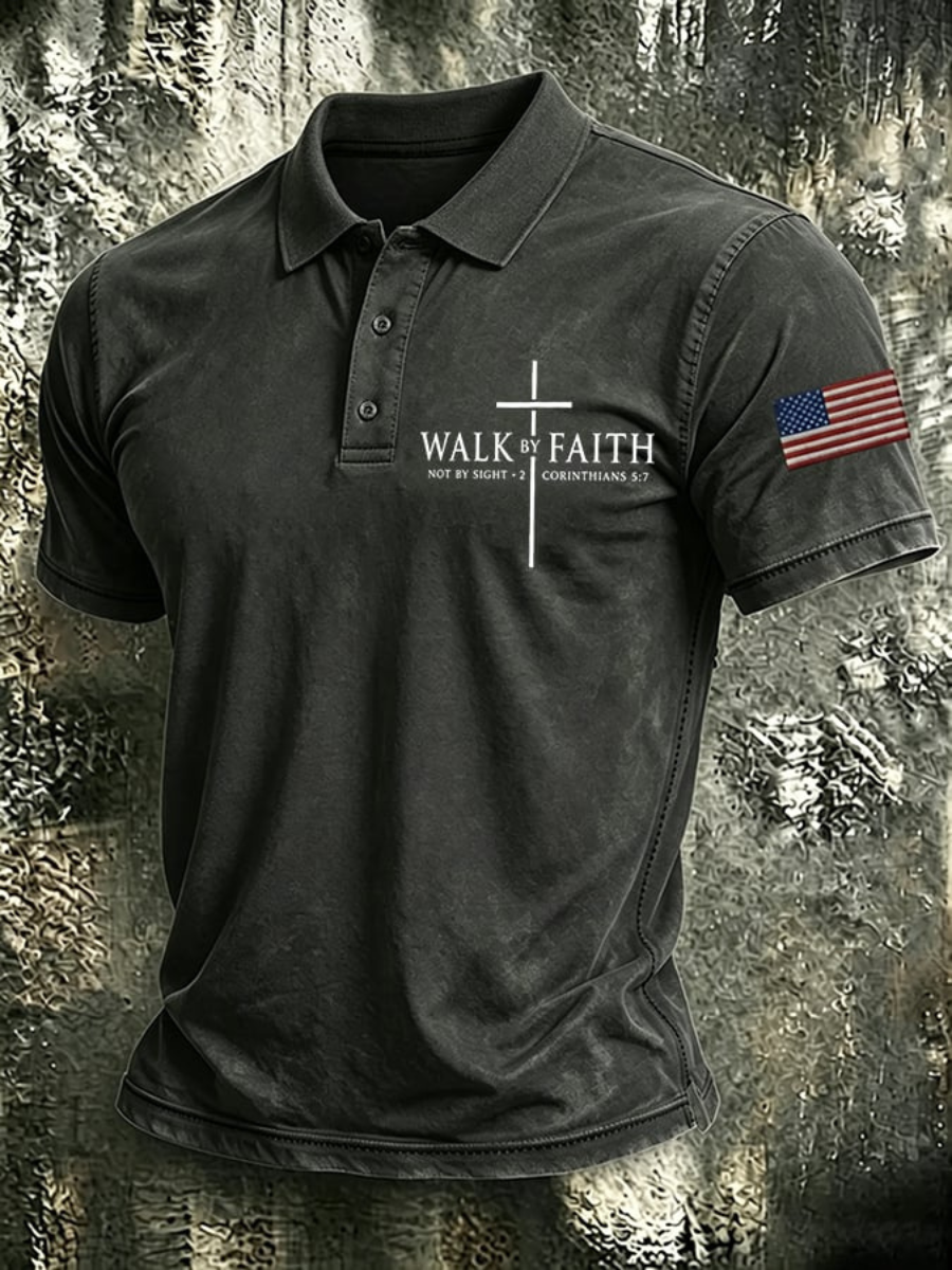 Men's 250Th Anniversary Cross Faith Retro Polo Shirt In The United States