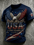 Men'S USA 250Th Anniversary Printed T-Shirt