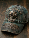 Deep-Sea Diving Helmet Vintage Distressed Baseball Cap