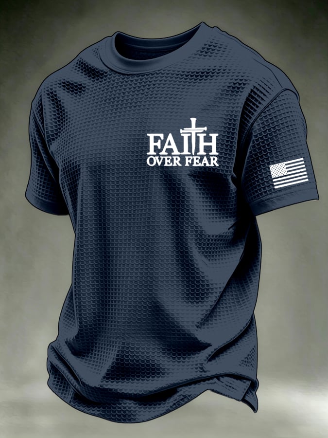 Men's  “Faith” waffle knit T-shirts
