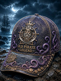 Old Pirate Legend Deep-Sea Octopus Vintage Cap