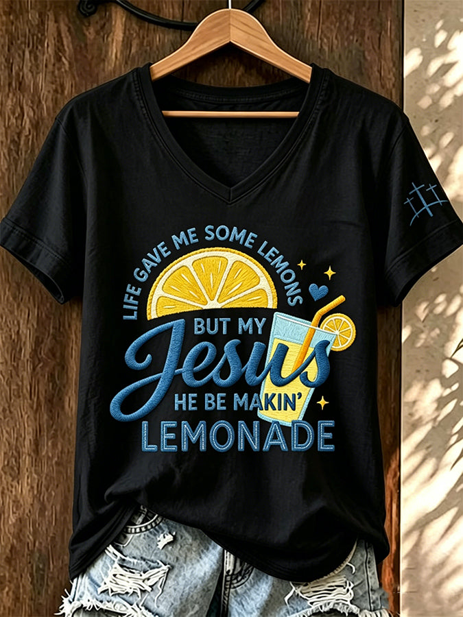 Women'S Faith Print Printed T-Shirt