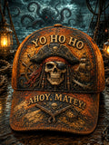 Retro “OLD SALT“ Captain Art Printed Baseball Cap