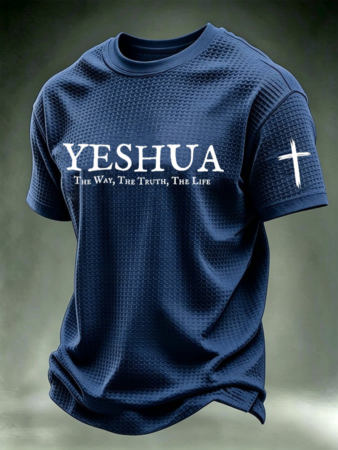 Men's Jesus The Way The Truth The Life Printed Casual T-shirt