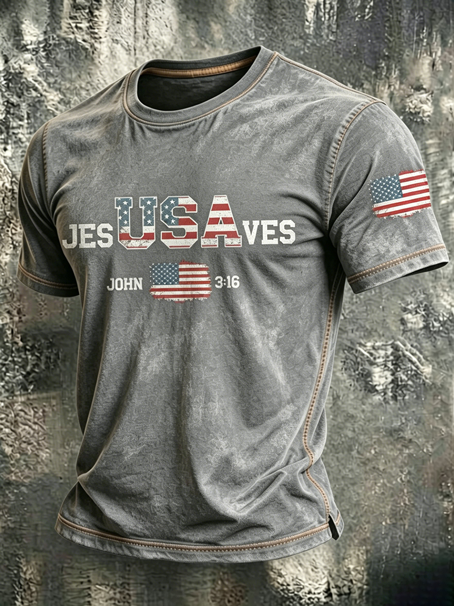 250Th Anniversary Commemorative Faith Printed Round Neck T-Shirt In The United States