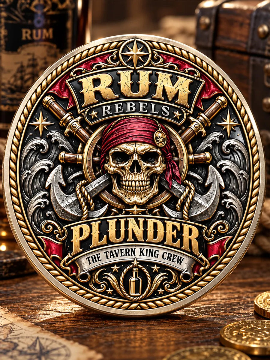 Rum Rebels “Plunder” Pirate Commemorative Medallion
