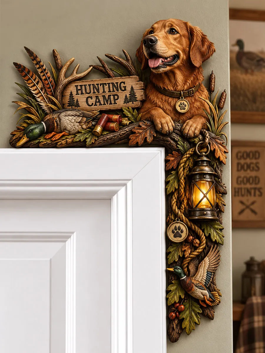 🐕 Hunting Dog Door Frame Topper
