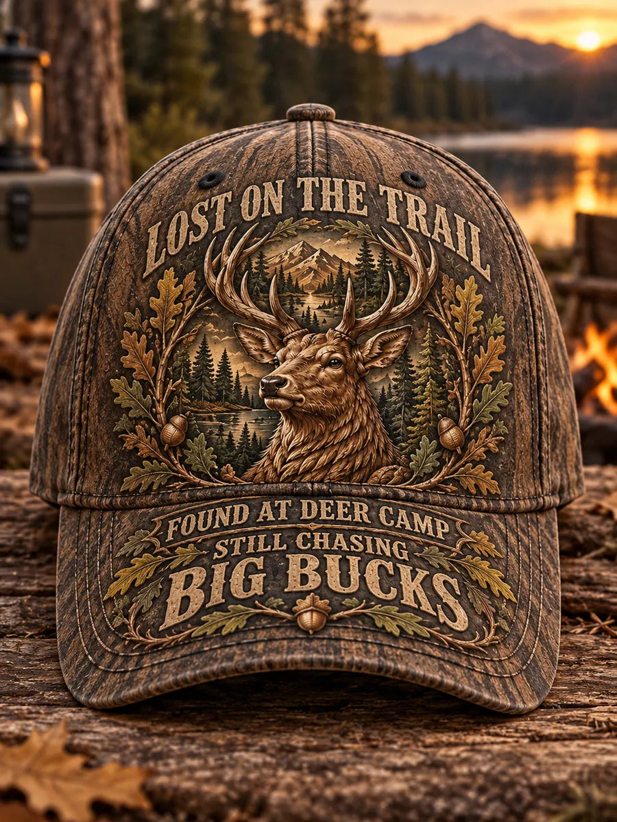 Retro Hunting Season Art Printed Baseball Cap