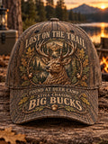 Retro Hunting Season Art Printed Baseball Cap