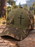 Retro Hunting Culture Faith Print Casual Baseball Cap
