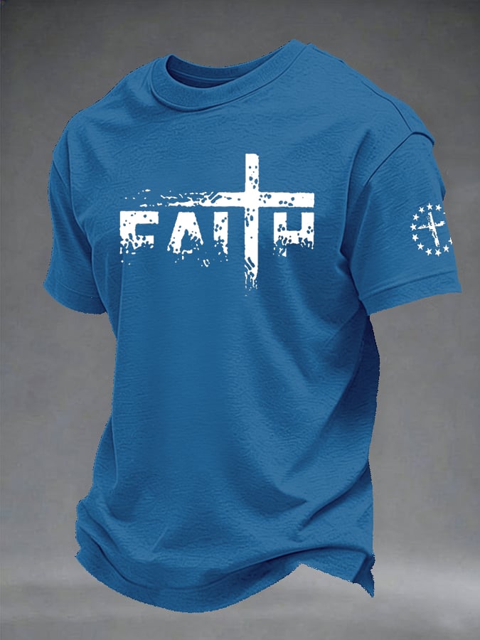 Men's Retro Print Short-Sleeve T-Shirt