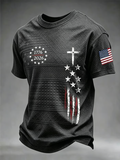 Men'S Printed T-Shirt With The Word Faith Printed On It