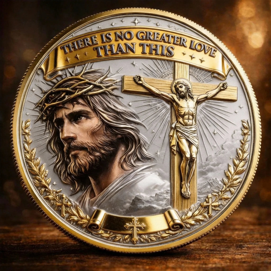 ❤️Last Day 50% OFF - ✝️“No Greater Love” Resurrection Commemorative Coin