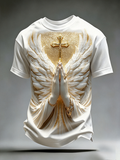 Men's Religious Beliefs Printed Casual Round Neck T-shirt