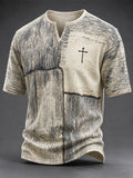 Men's Vintage Faith Faux-Linen T-shirt