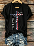 250Th Anniversary Commemorative Faith Glitter Printed Round Neck Top In The United States