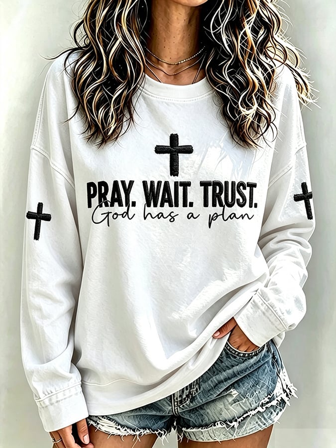 Women's   Faith  Print Top
