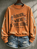 Women's Halloween Print Casual Sweatshirt