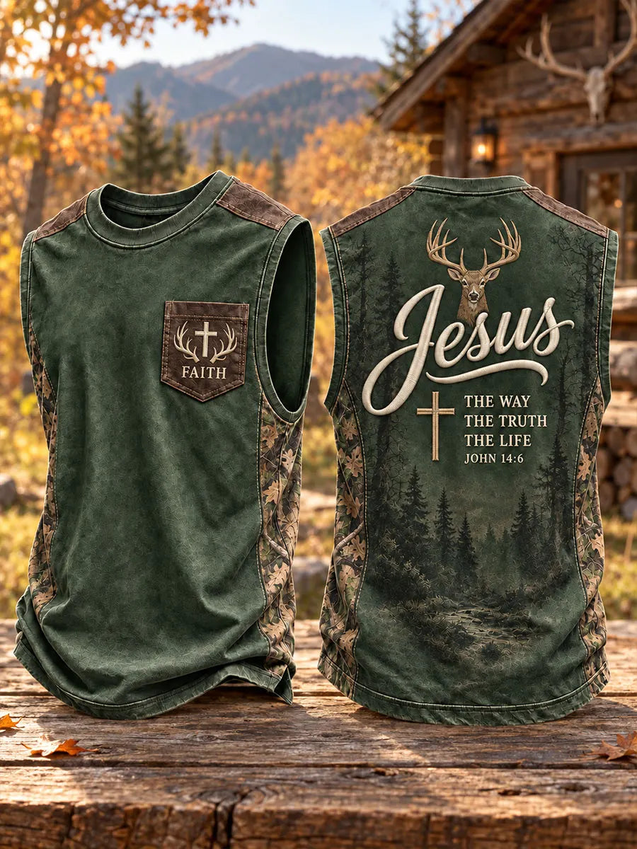 Jesus Faith Hunting Sleeveless Shirt