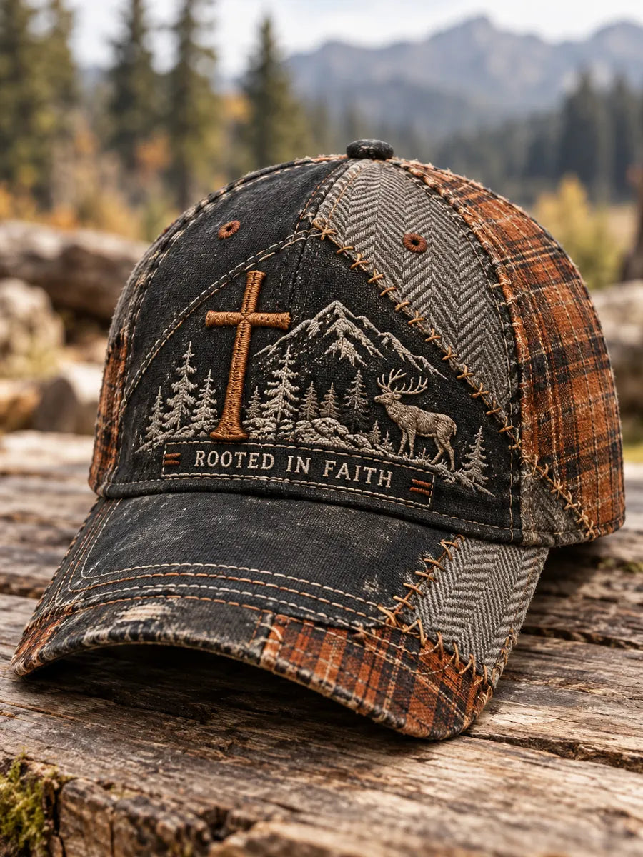 Retro Hunting Culture Faith Art Print Casual Baseball Cap