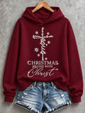 Women'S Casual Christmas Print Hoodie