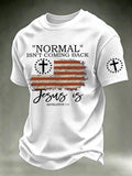 Men's  ““Normal Isnt Coming Back”” waffle knit T-shirts