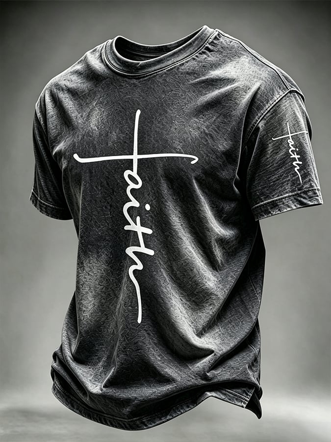 Men's  Faith  Printing  Top
