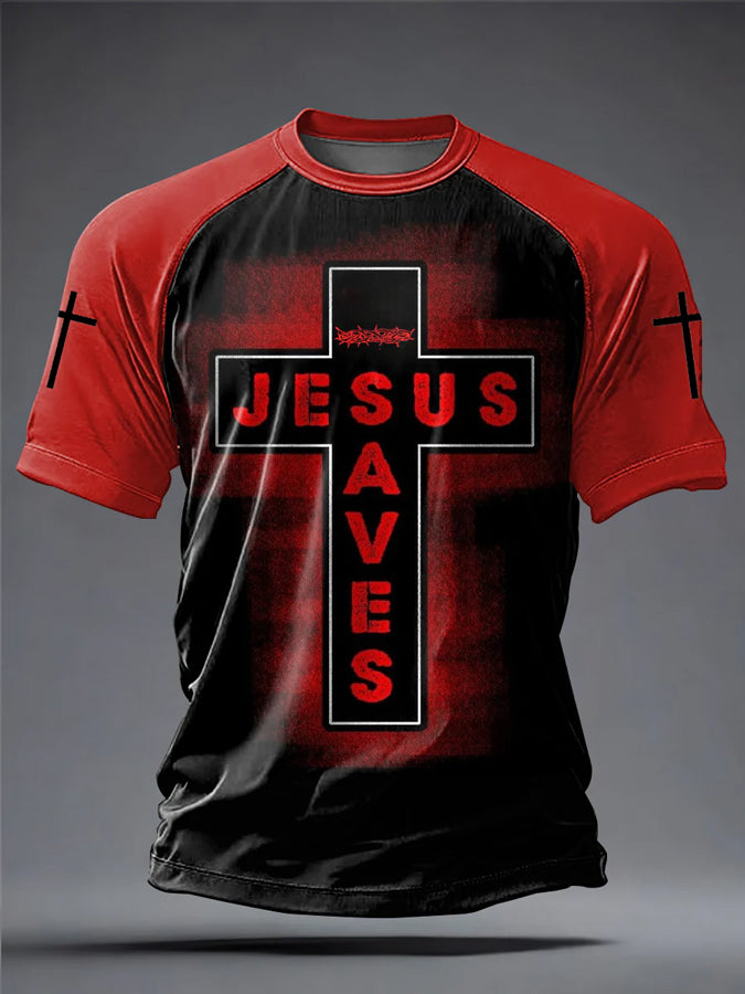 Men's Faith Printed Casual T-shirt