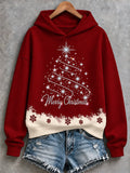 Women'S Casual Christmas Print Hoodie