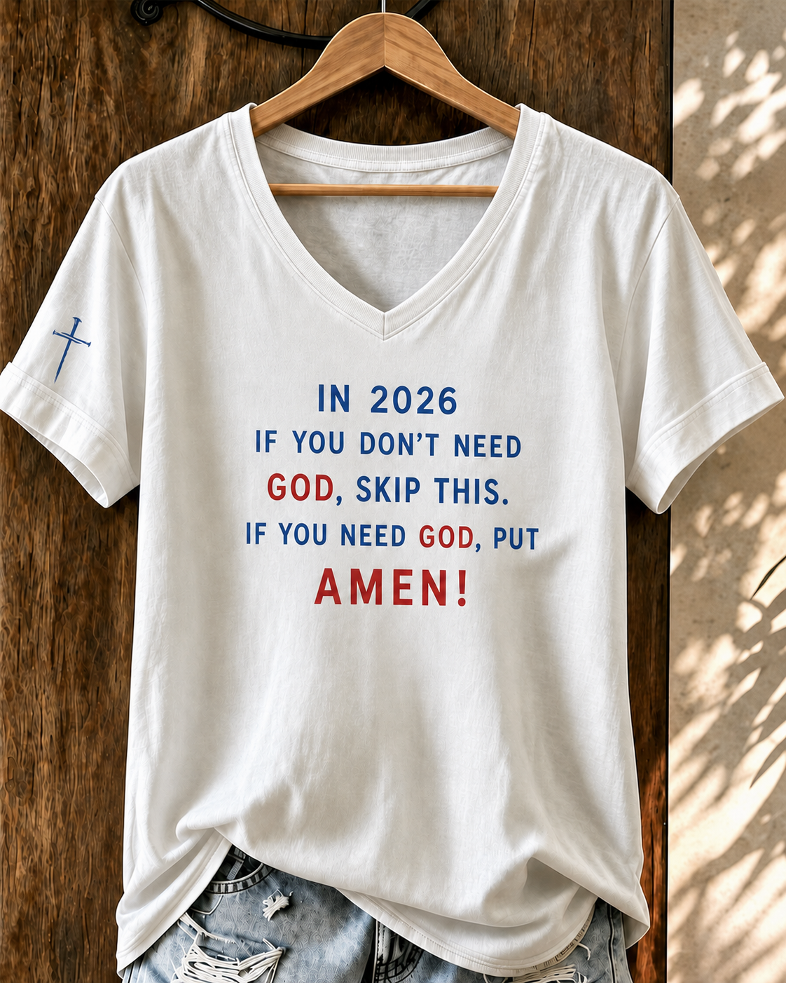 Women'S Casual Faith Printed T-Shirt