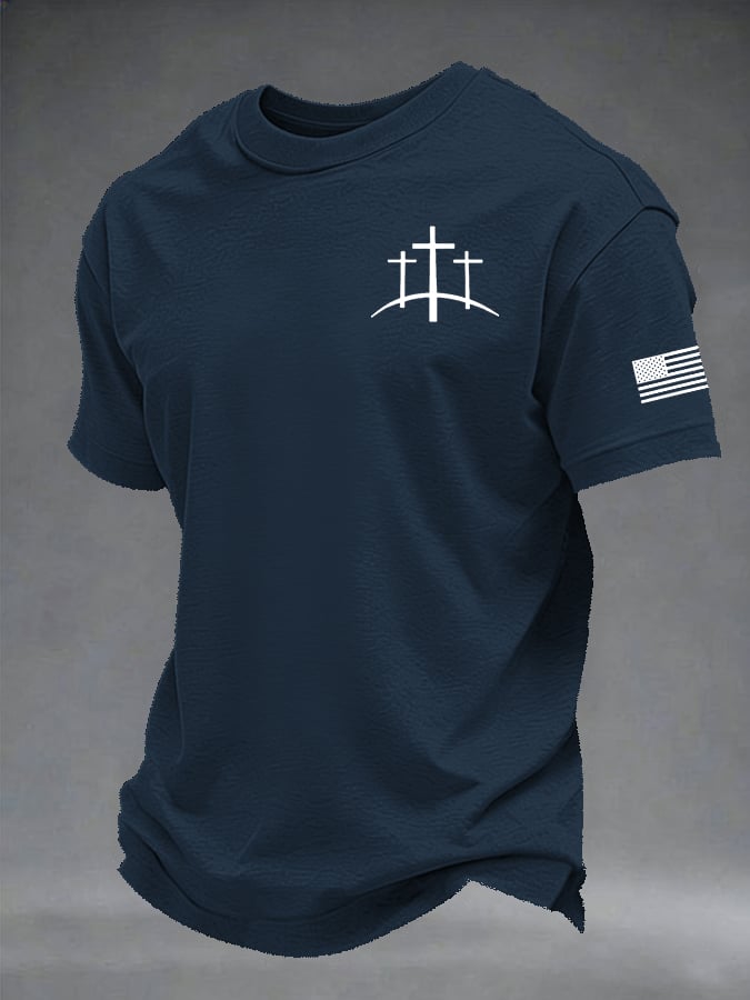 Men's Retro Print Short-Sleeve T-Shirt