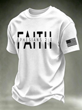 Men's “Faith” waffle knit T-shirts