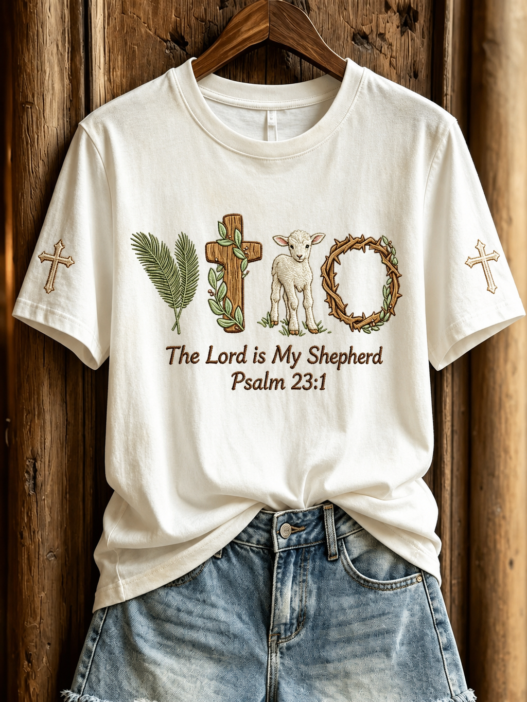 Women's Casual Faith Floral Printed T-Shirt
