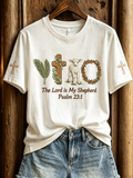 Women's Casual Faith Floral Printed T-Shirt