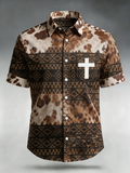 Vintage Western Nomad Printed Men's Shirt