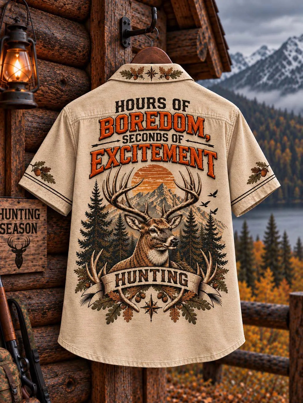 🦌 Hours Of Boredom Seconds Of Excitement Hunting Shirt