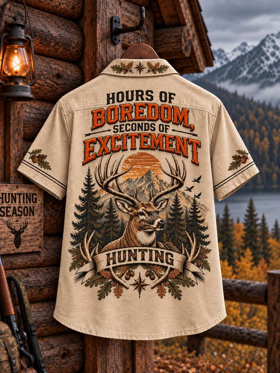 🦌 Hours Of Boredom Seconds Of Excitement Hunting Shirt